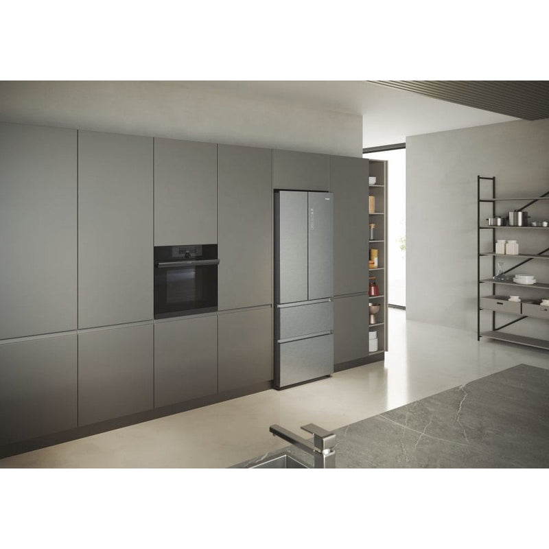 Haier HFR5719ENMG - Koel-vriescombinatie - inox