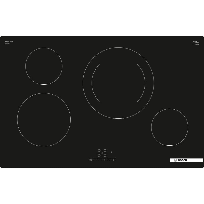 Bosch PIE811BB5E - Serie 4 - Inductiekookplaat - 80 cm - Opbouw zonder kader