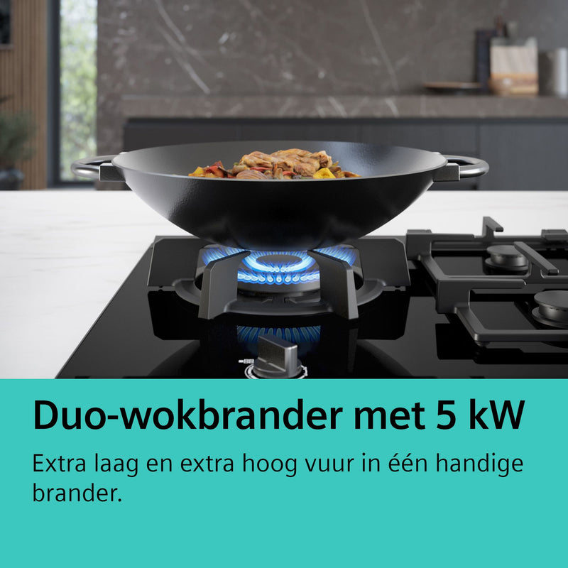 Siemens EC7A5RB90 - iQ500 - Gaskookplaat - 75 cm - Inox