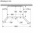 Siemens KA93GAIEP - iQ500 - Amerikaanse koelkast - 178.7 x 90.8 cm
