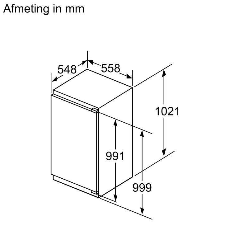Siemens KI31RADD1 - IQ500 - Inbouw - Koelkast - 102 cm
