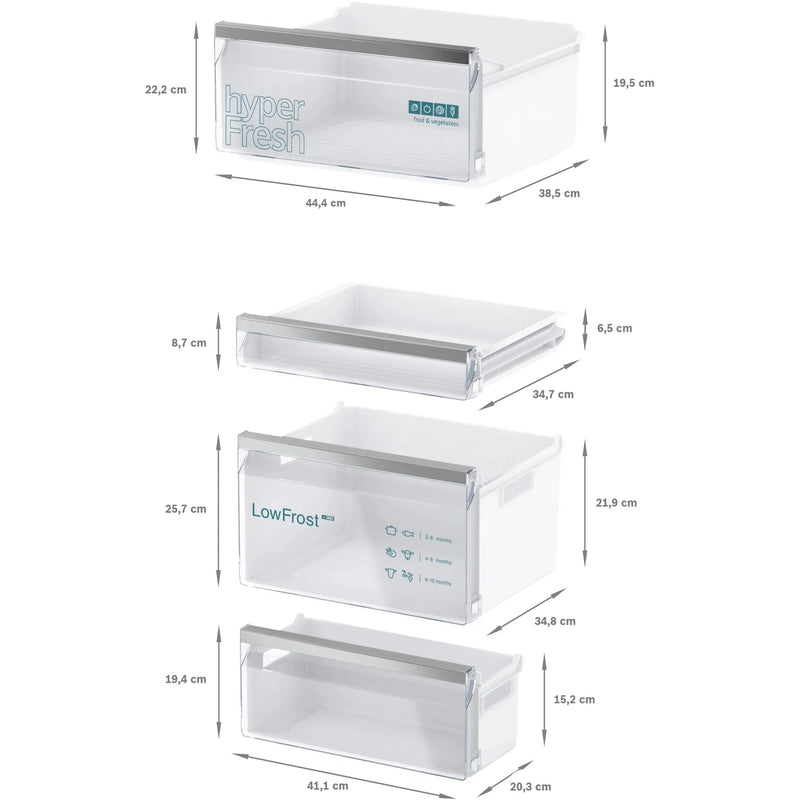 Siemens KI86VVSE0 - IQ300 - Inbouw - Koel-vriescombinatie - 178 cm