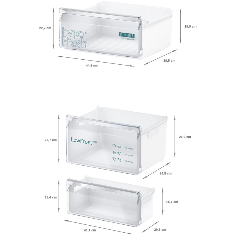 Siemens KI87VVSE0 - IQ300 - Inbouw - Koel-vriescombinatie - 178 cm