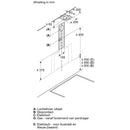 Siemens LC85KDK60 - iQ100 - Wanddampkap - 80 cm - zwart glas - Zwart