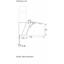 Bosch DWK91LT60 - Serie 8 - Wanddampkap - 90 cm - zwart glas - Zwart