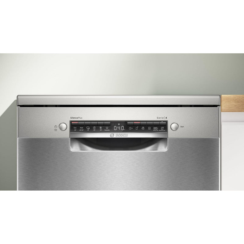 Bosch SMS4EMI06E - Serie 4 - Vrijstaande vaatwasser - 60 cm - Geborsteld staal AntiFingerprint