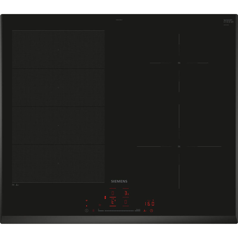 Siemens EX651HEC1E - iQ700 - Inductiekookplaat - 60 cm - Zwart - Opbouw zonder kader