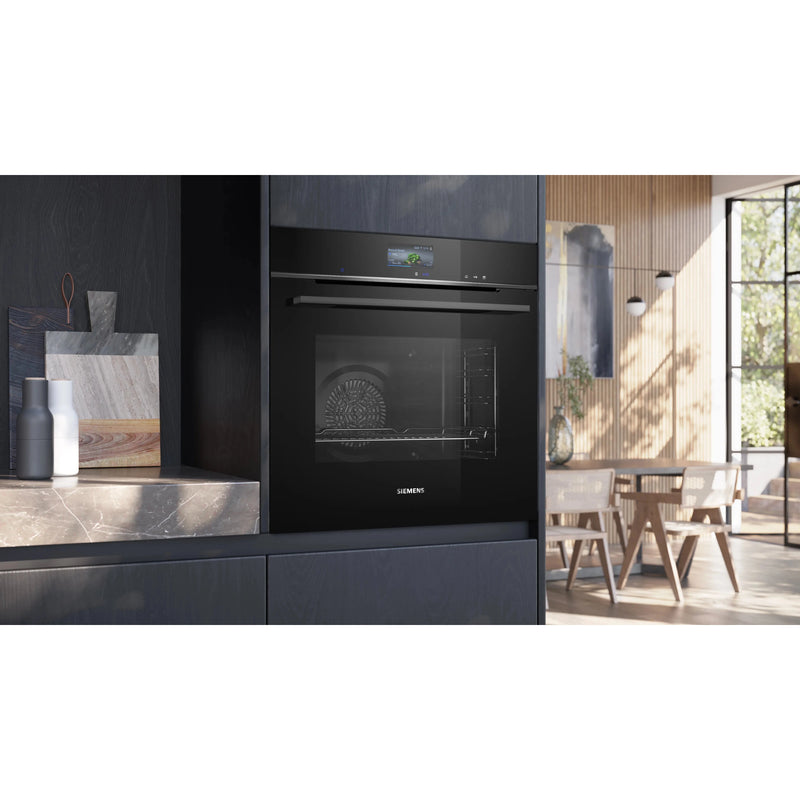 Siemens HR776G3B1 - iQ700 - Multifunctionele oven met Added Steam - 60x60 cm - Zwart