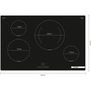 Bosch PIE811BB5E - Serie 4 - Inductiekookplaat - 80 cm - Opbouw zonder kader