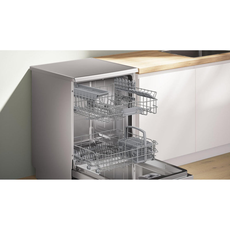Bosch SMS4HKI07E - Serie 4 - Vrijstaande vaatwasser - 60 cm - Geborsteld staal AntiFingerprint
