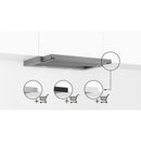 Bosch DFL063W56 - Serie 2 - Telescopische dampkap - 60 cm - Zilver metallic