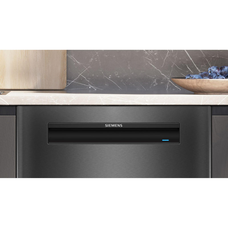 Siemens SN15ZC01CS - iQ500 - Onderbouw vaatwasser - 60 cm - Zwart geborsteld staal AntiFingerprint