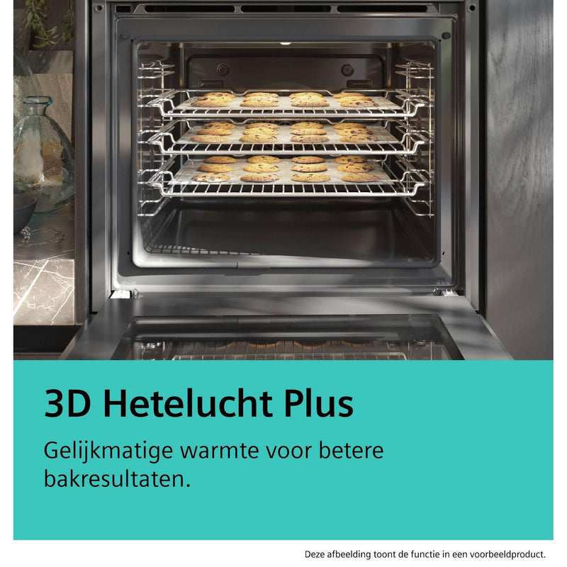 Siemens HQ574AER3 - iQ300 - Multifunctionele oven met toegevoegde stoom - 60 x 60 cm - Inox