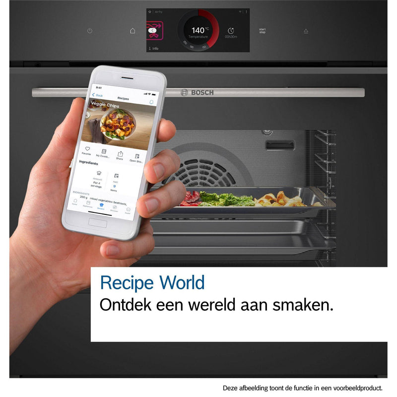 Bosch HMG776KB1 - Serie 8 - Combi oven - 60 x 60 cm - Zwart