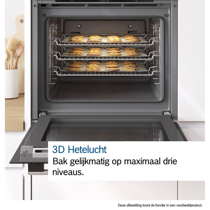 Bosch HBA553BA3F - Serie 4 - Inbouwoven - 60 x 60 cm - Zwart