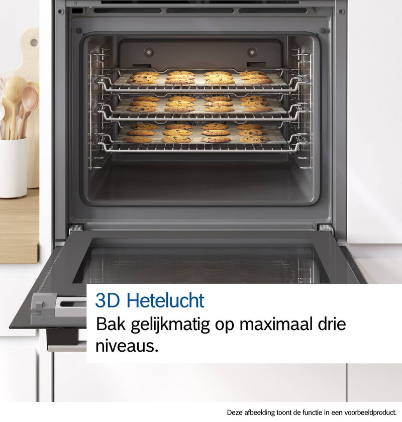 Bosch HBA574BB3 - Serie 4 - Inbouwoven - 60 x 60 cm - Zwart