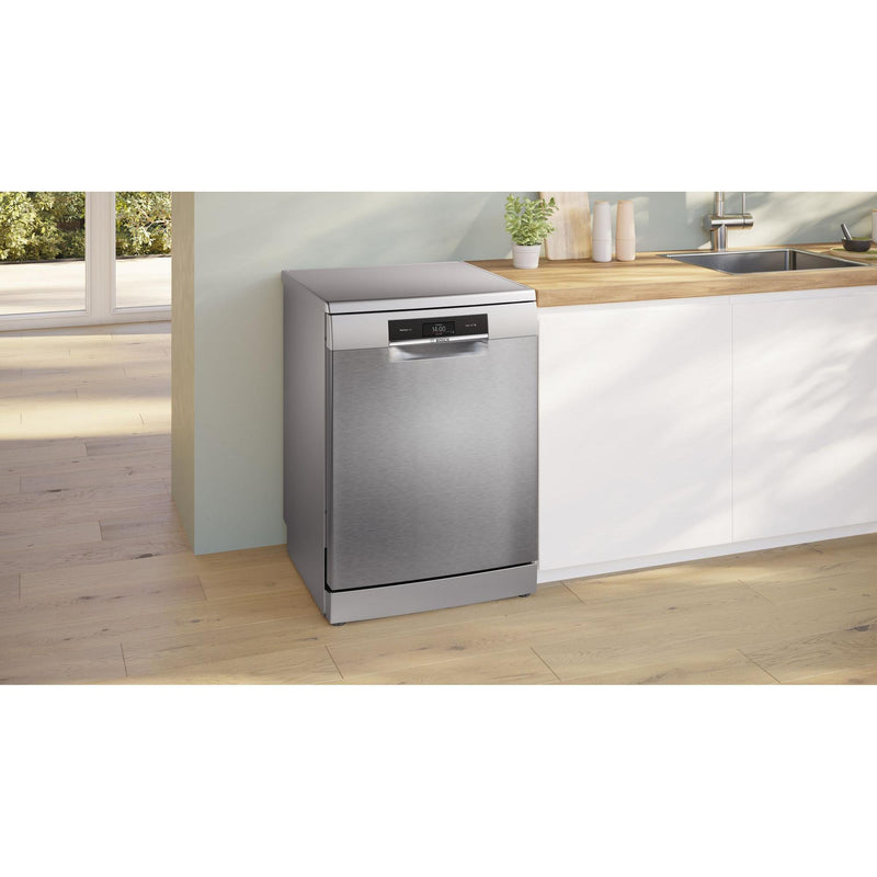 Bosch SMS8TCI04E - Serie 8 - Vrijstaande vaatwasser - 60 cm - Geborsteld staal - Energielabel A - Home Connect