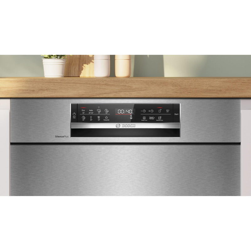 Bosch SMU6ECS12E - Serie 6 - Onderbouw vaatwasser - 60 cm - Geborsteld staal