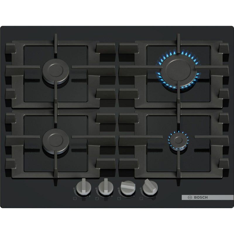 Bosch PNP6B6K40 - Serie 4 - Gaskookplaat - 60 cm - Hardglas, Zwart