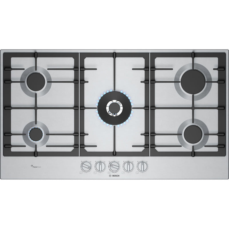 Bosch PCR9A5I90 - Serie 6 - Gaskookplaat - 90 cm - Inox