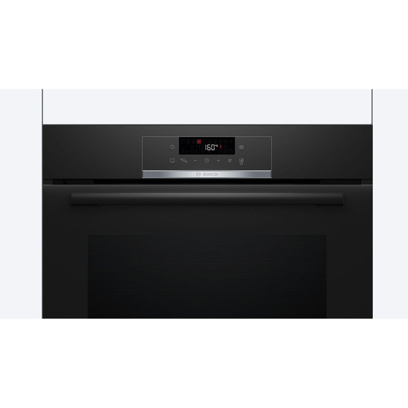 Bosch HQG572BB3F - Serie 4 - Multifunctionele oven met toegevoegde stoom - 60 x 60 cm - Zwart