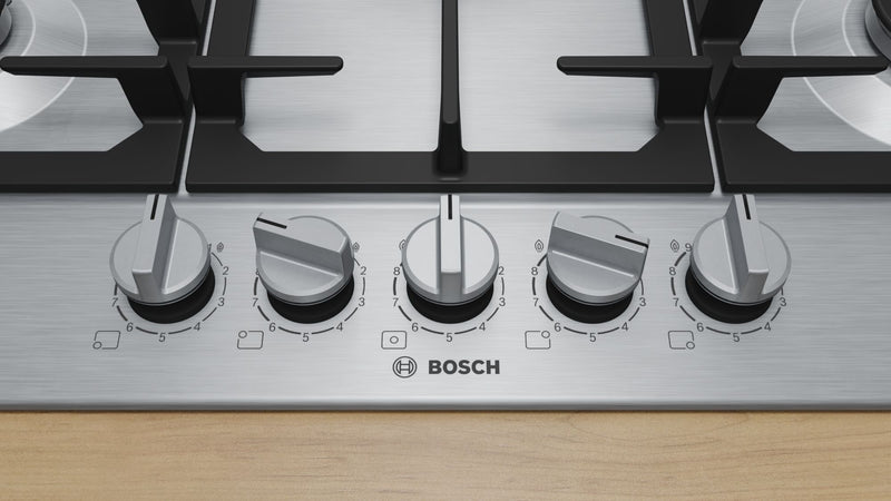 Bosch PCQ7A5I90 - Serie 6 - Gaskookplaat - 75 cm - Inox