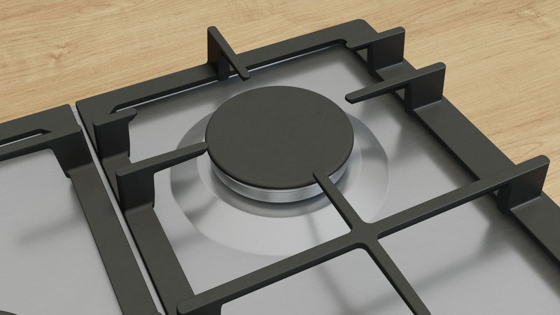 Bosch PCQ7A5I90 - Serie 6 - Gaskookplaat - 75 cm - Inox