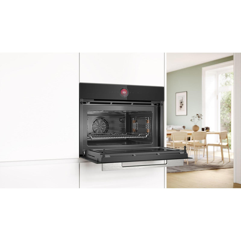 Bosch CMG7241B2 - Serie 8 - Compacte inbouwoven met magnetron - 60 x 45 cm - Zwart