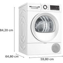 Bosch WQG133DEFG - Serie 6 - Droogkast met warmtepomp - 8 kg