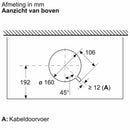 Bosch DBB67DP60 - Serie 6 - Geïntegreerde design dampkap - 60 cm - zwart glas - Matzwart