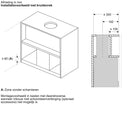Bosch DBB63BC60 - Serie 2 - Geïntegreerde design afzuigkap - 60 cm - Matzwart