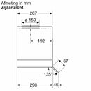 Bosch DBB95CC60 - Serie 4 - Geïntegreerde design dampkap - 90 cm - helder glas - Matzwart