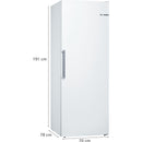Bosch GSN58DWDV - Serie 6 - Diepvriezer - 191 x 70 cm - Wit