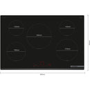 Bosch PIV831HC1E - Serie 6 - Inductiekookplaat - 80 cm - Opbouw zonder kader