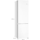 Bosch KGN392WCF - Serie 4 - koel-vriescombinatie - 203 x 60 cm - Wit - Total No Frost