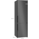 Bosch KGN39VXAU - Serie 4 - Koel-vriescombinatie - 203 x 60 cm - Zwart geborsteld staal anti-fingerprint - Total No Frost