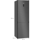 Siemens KG36NXXBF - iQ300 - Koel-vriescombinatie - 186 x 60 cm - Zwart geborsteld staal anti-fingerprint