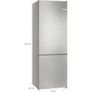 Bosch KGN492IAF - Serie 4 - Koel-vriescombinatie - 203 x 70 cm - Geborsteld staal AntiFingerprint - Total No Frost