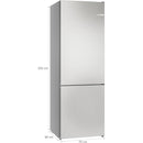 Bosch KGN492LDF - Serie 4 - Koel-vriescombinatie - 203 x 70 cm - metal look - Total No Frost