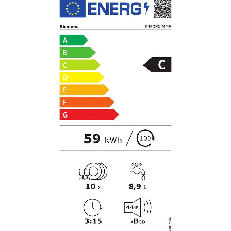 Siemens SR63EX24ME - iQ300 - Volledig integreerbare vaatwasser - 45 cm