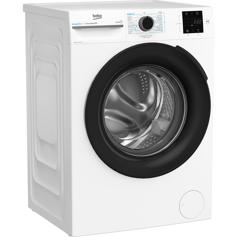 Beko BM3WFT3841W - Wasmachine - 8 Kg - Wit