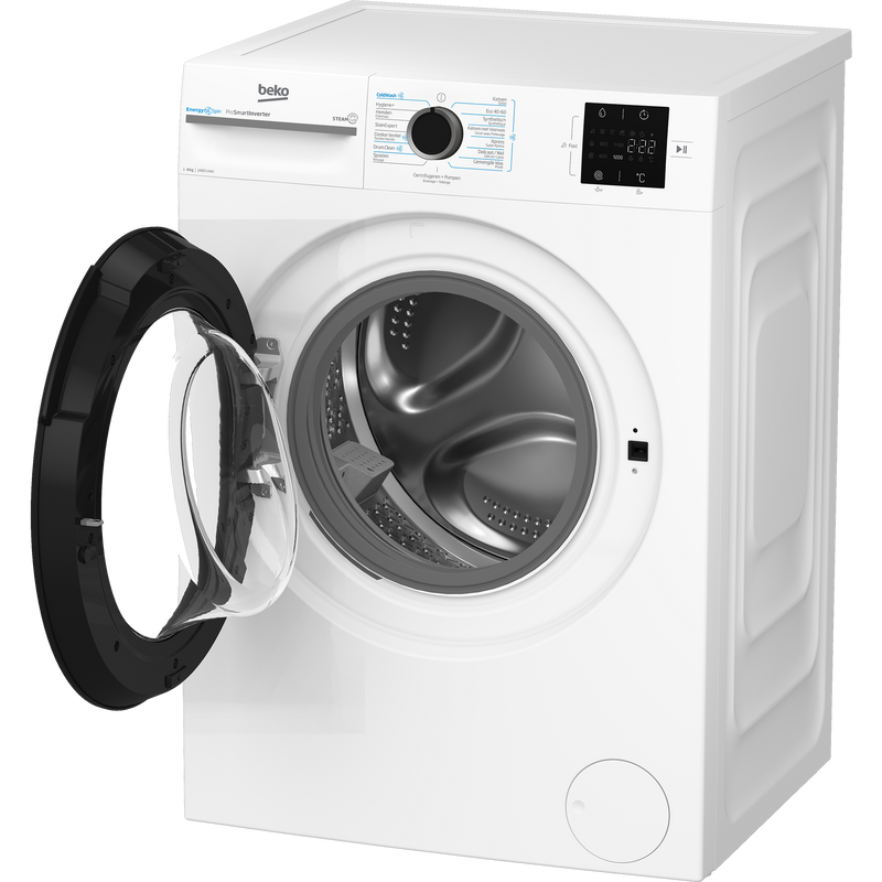 Beko BM3WFT3841W - Wasmachine - 8 Kg - Wit