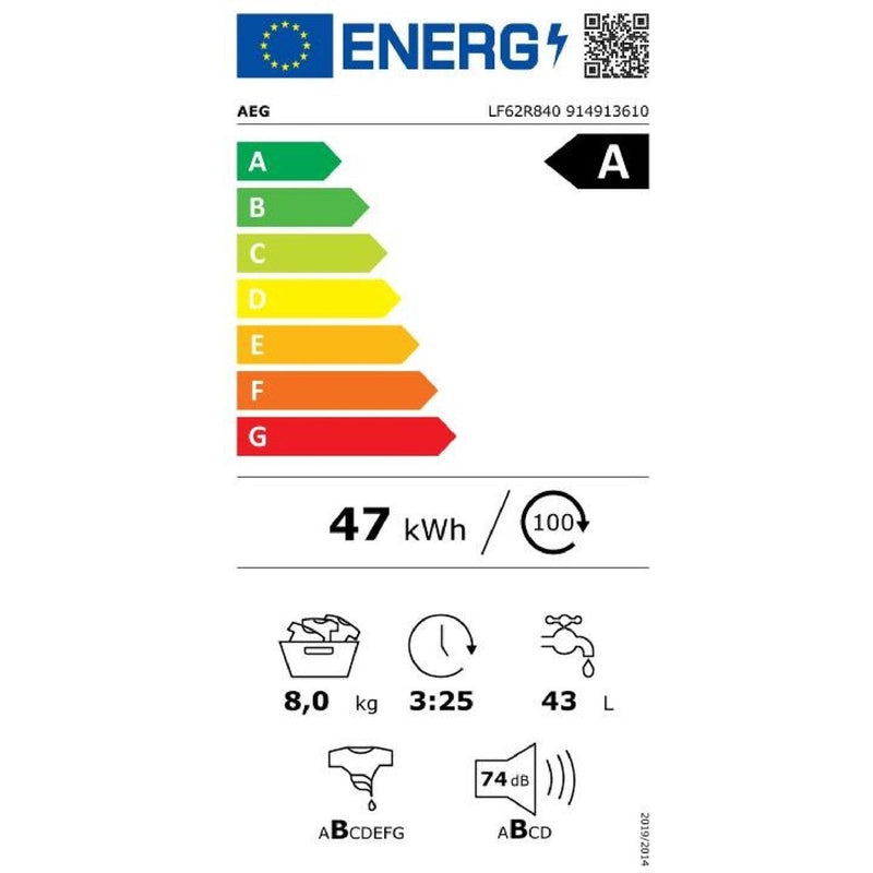 AEG LF62R840 energielabel