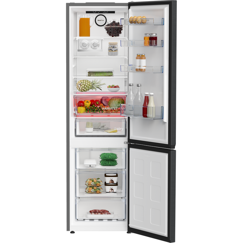 Beko B7RCNE408HXBR - koel-vriescombinatie - Harvestfresh - Zwart inox