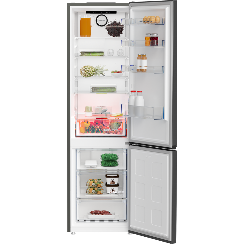 Beko B5RCNA406HG - Koel-vriescombinatie - Harvestfresh - Manhattan grijs