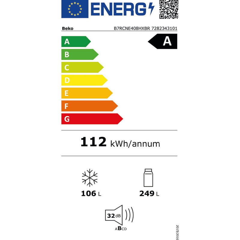 Beko B7RCNE408HXBR - koel-vriescombinatie - Harvestfresh - Zwart inox