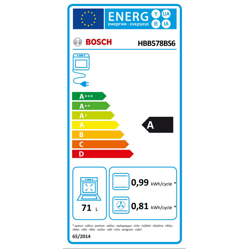 Bosch - HBB578BS6 - Serie 6 - Inbouwoven