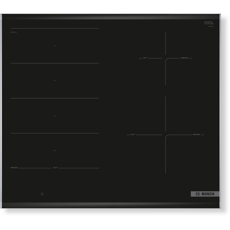 Bosch PXE675DC1E - Serie 8 - Inductiekookplaat - 60 cm - Opbouw met kader