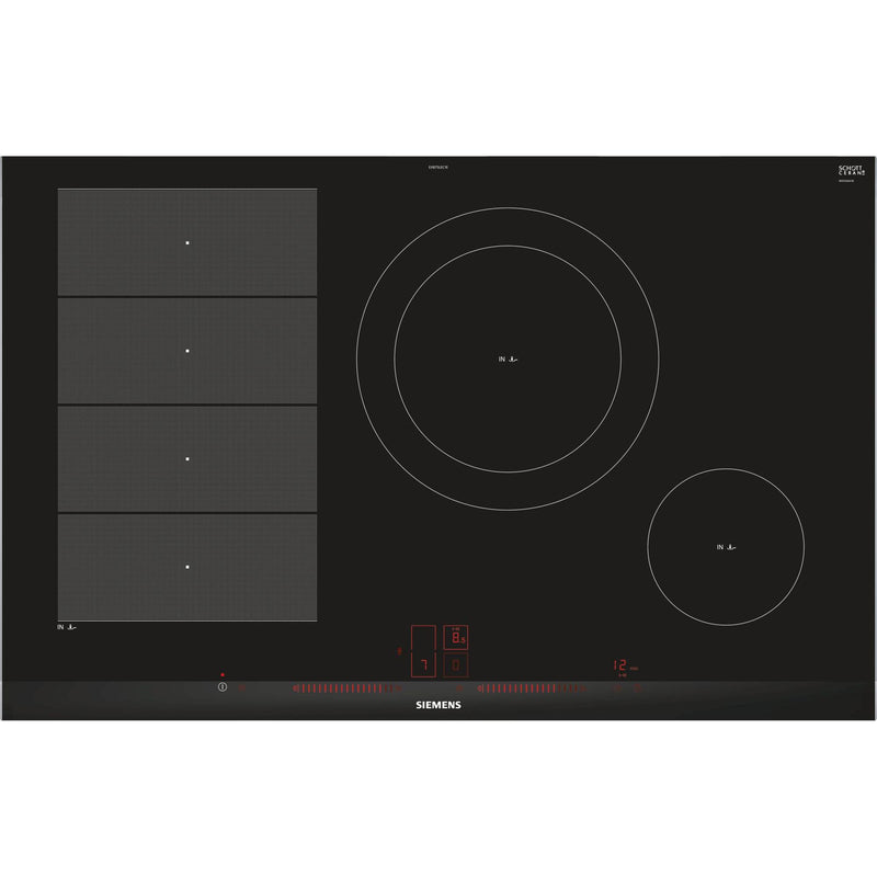 Siemens EX875LEC1E - iQ700 - Inductiekookplaat - 80 cm - Zwart - Opbouw met kader