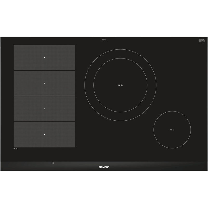 Siemens EX875LEC1E - iQ700 - Inductiekookplaat - 80 cm - Zwart - Opbouw met kader